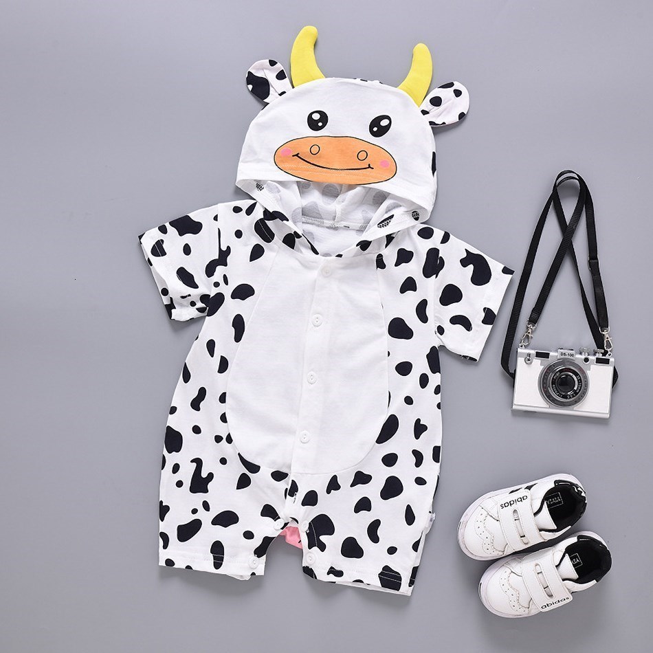 Rompers 3-24 Months Baby Clothes Kids Cartoon Romper Children Girls Boys Unisex Cute Sleepwear Summer Animal Costume Infant Pajamas 230720
