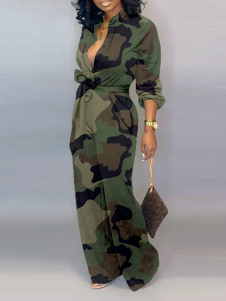 Women's Jumpsuits Rompers CM.YAYA Women Elegant Long Sleeve Sashes High Waist Straight Jumpsuits Autumn Winter INS Fashion Suit Romper 230719