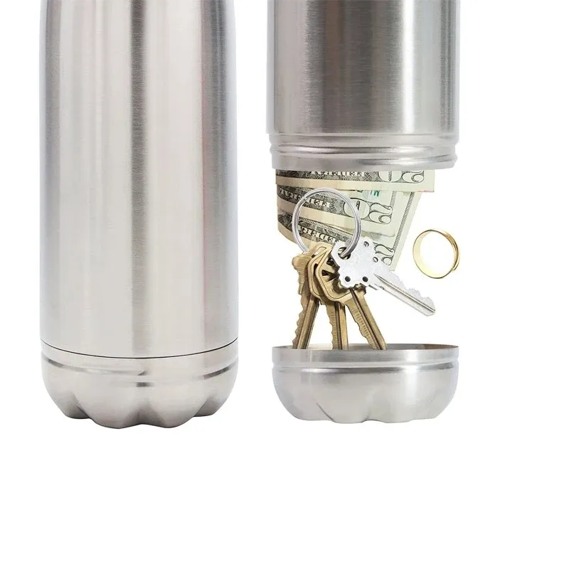 Storage Boxes Bins 750ml Diversion Water Bottle Portable Water Bottle Secret Stash Pill Organizer Can Safe Hiding Spot for Money Bonus Key Ring Box 23