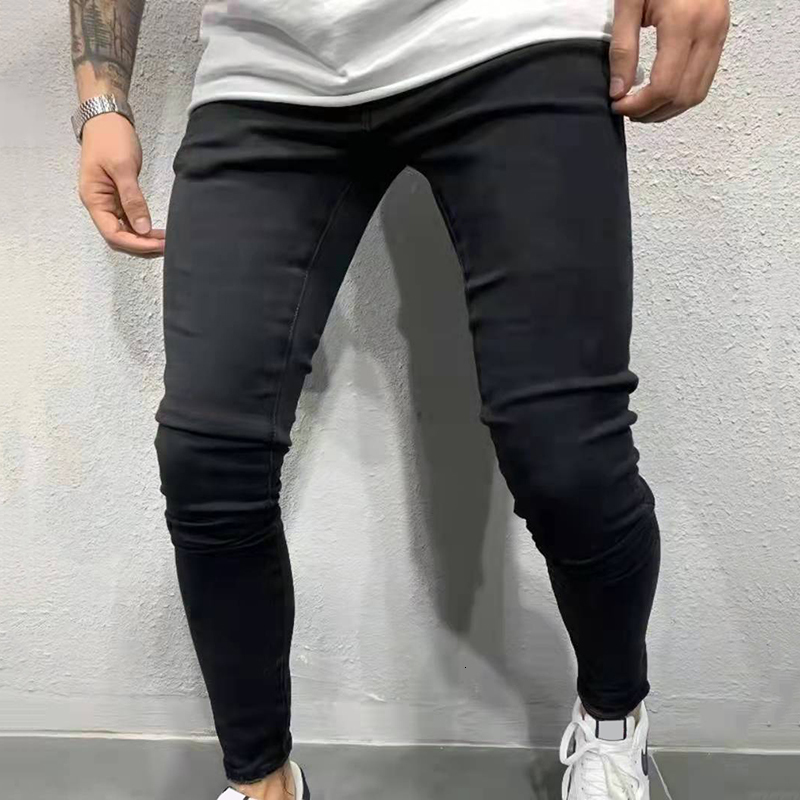 Mens Jeans Men Skinny Slim Fit Blue Black Hip Hop Denim Trousers Casual for Streetwear Jean 230720
