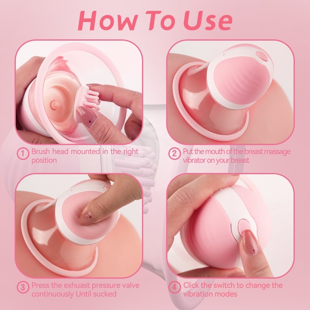 Adult Toys Nipple sucker stimulation massager with 10 vibration rotation modes suitable for adult Sex toy of female couples breast 230719
