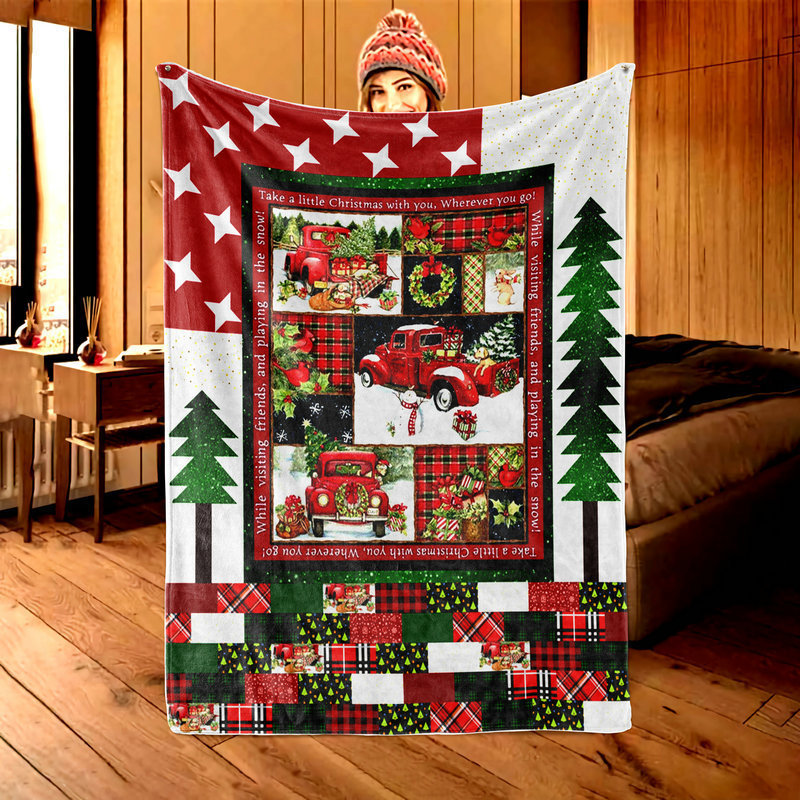 Blankets Swaddling Christmas Halloween Pattern Flannel Throw Blanket Soft Warm Cozy for Sofa Bed Decor Blanket Kid Adult Festival Gift Home Bedroom 23