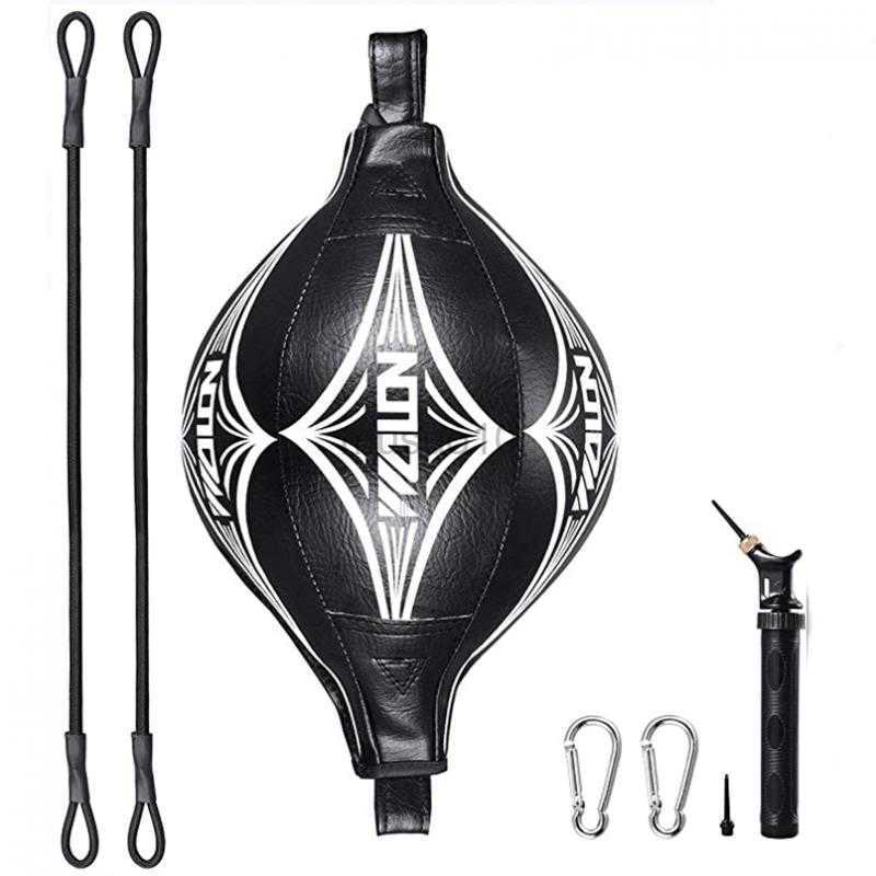 Punching Balls PU Double End Punching Ball Pear Boxing Bag Training Reaction Speed Fitness Sports Equipment for Gym MMA Boxing Sports Punch Bag HKD230