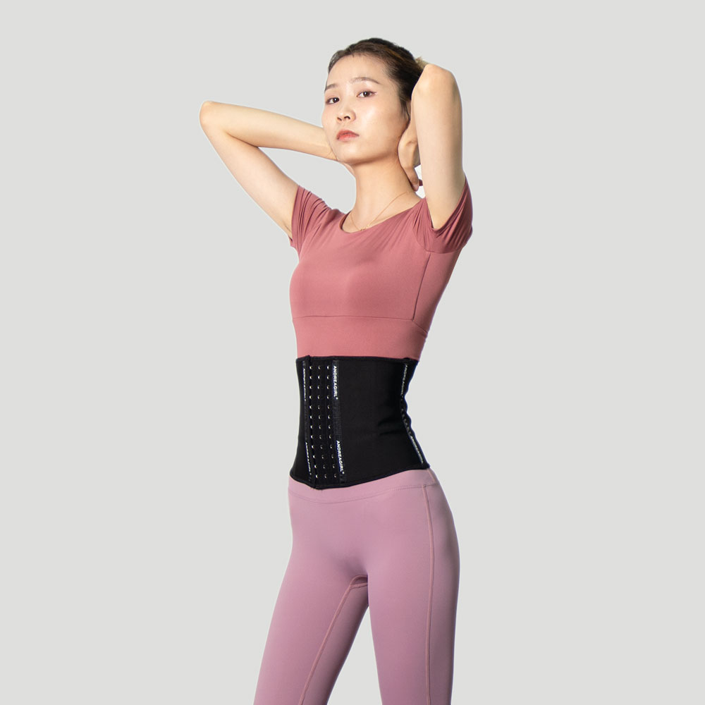 22cm Short Latex Waist Trainer Corset 9 Steel Bone Workout Waist Cincher Women Slim Body Shaper Girdles Corsets 9052