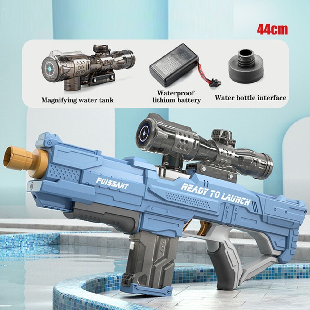 Sand Play Water Fun Full Automatic Electric Gun High Tech Soaker Guns Large Capacity Summer Pool Party Beach Outdoor Toy for Kid 230719