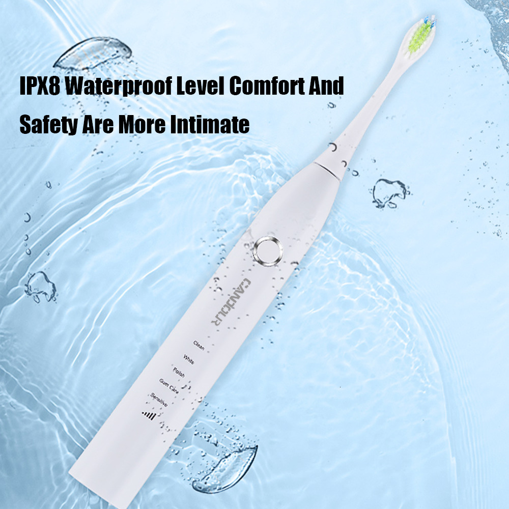 Toothbrush CANDOUR CD-5168 sonic Electric toothbrush rechargeable toothbrush IPX8 waterproof 15 mode USB charger replacement head set 230720