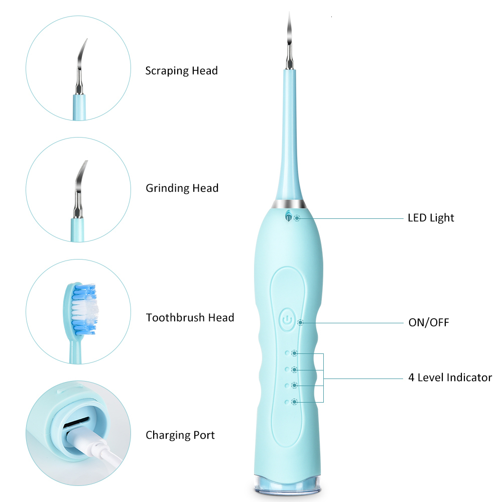 Toothbrush Electric ultrasonic dental scale calculus tooth remover cleaning agent high-frequency tooth staining Tatar tool tooth whitening tool 230720