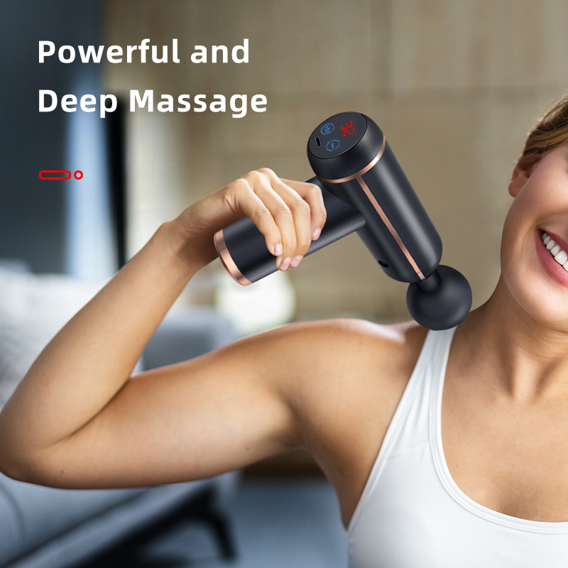 Full Body Massager Portable Massage Gun Percussion Handgun Massager for Deep Neck Pain Treatment Vibration Massage Relaxation Pain Relief Fitness 2307