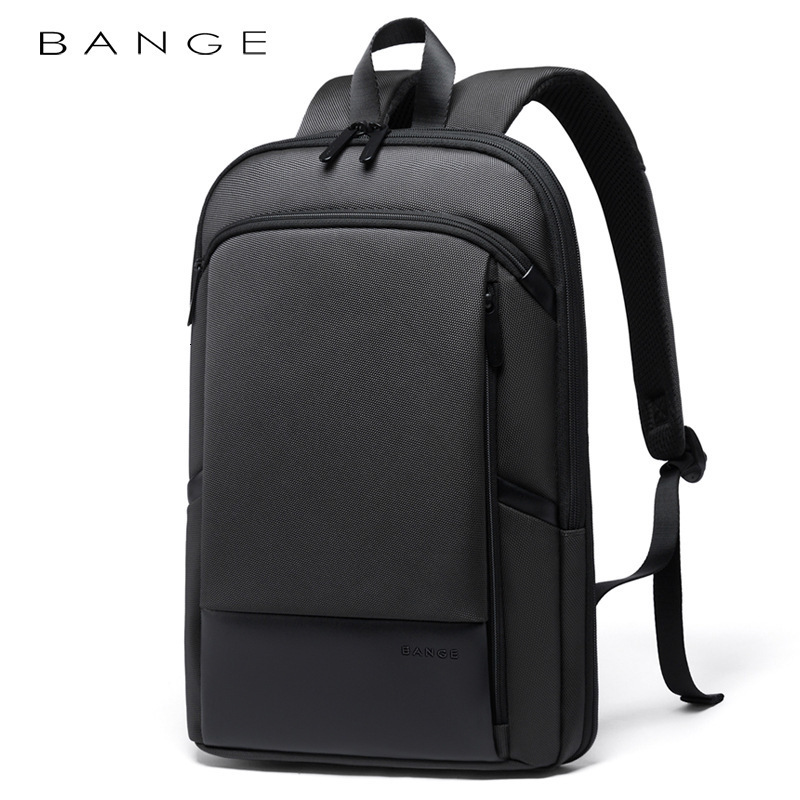 School Bags BANGE Men Business Waterproof 156" Laptop Backpack Fashion Male Classic Travel Moto Biker Light Scalable Shoulder 230720