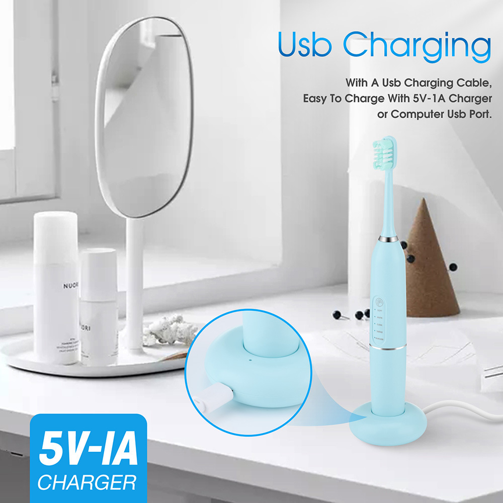 Toothbrush Tooth Whitening Scale Removal Equipment Electric Dental Calculus Yellow Tatar Oral Care Brush IPX6 Waterproof USB Charging 230720