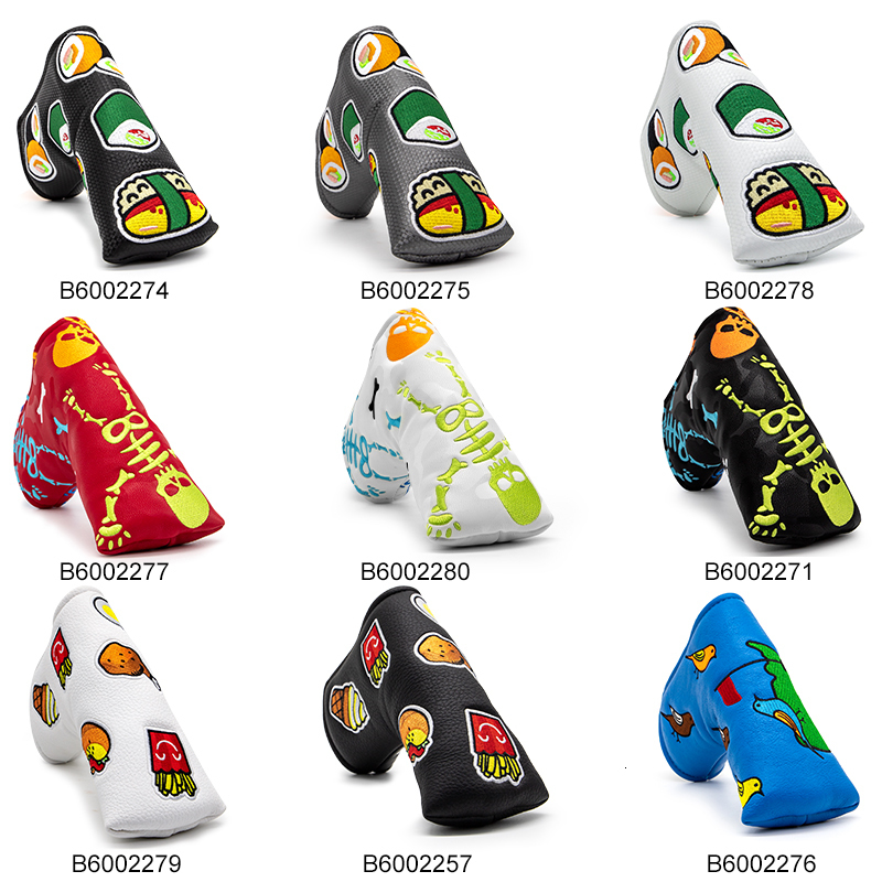 Other Golf Products Golf Headcover for Blade Putters Golf Blade Putter Covers with Magnetic Magnet Closure Elegant Embroidery Premium Leather 230720