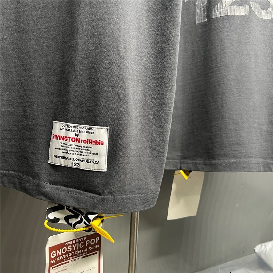 Mens TShirts Retro Grey RRR123 Tshirt 1 High Quality RRR 123 Top Short Sleeve 230720