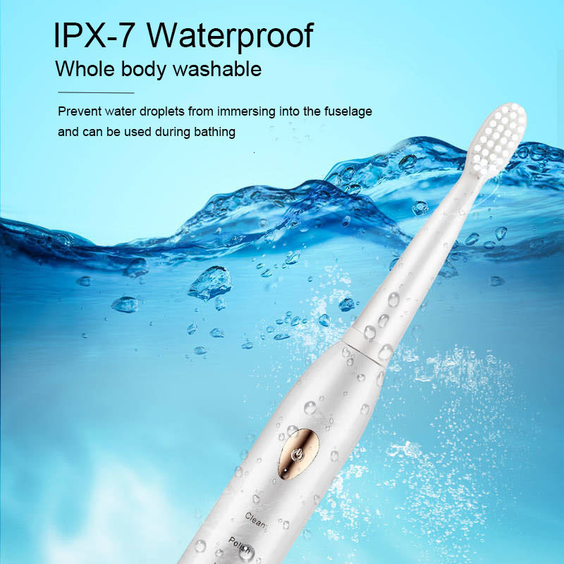 Toothbrush Powerful ultrasonic Electric toothbrush USB charging toothbrush waterproof washable electronic whitening toothbrush 230720