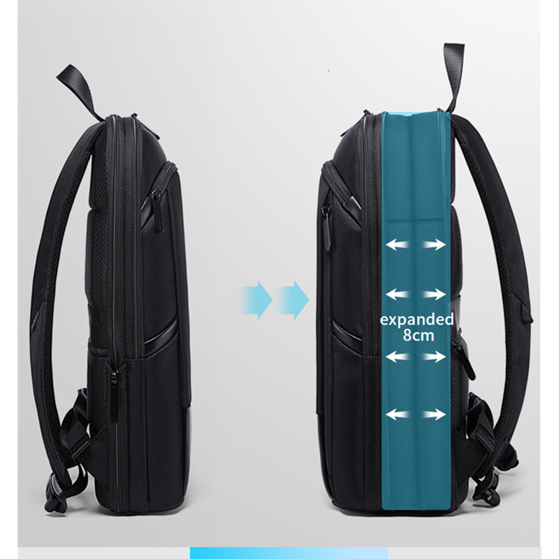 School Bags BANGE Men Business Waterproof 156" Laptop Backpack Fashion Male Classic Travel Moto Biker Light Scalable Shoulder 230720