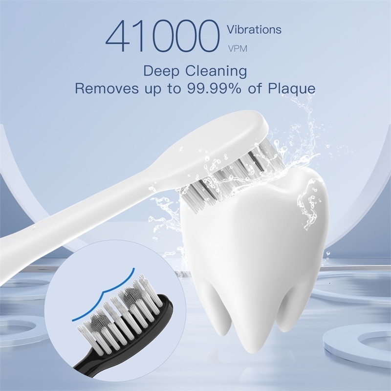 Toothbrush Nandme NX8000 Smart Acoustic Electric toothbrush Deep Cleaning Toothbrush IPX7 Waterproof Micro vibration Deep Cleaning Whitening Agent 230