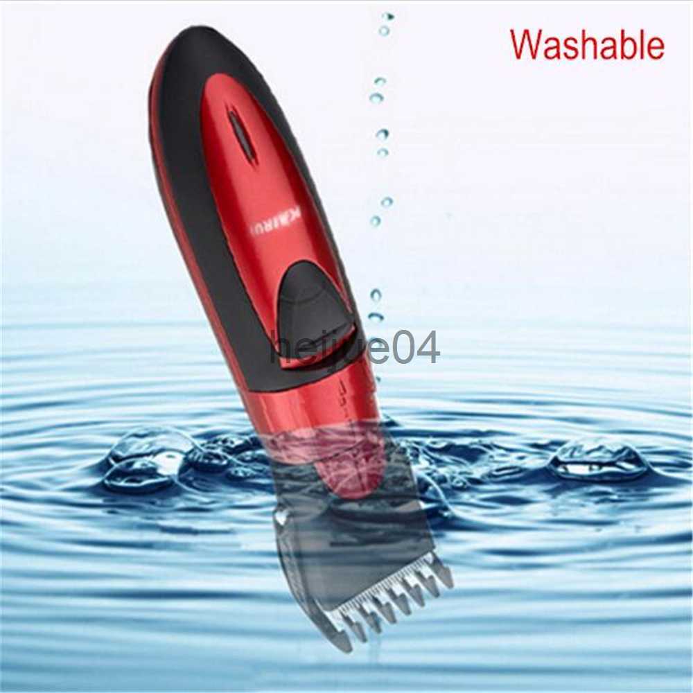 Clippers Trimmers Kairui HC001 Electric Hair Clipper Washable Rechargeable Hair Trimmer Beard Razor for Men Haircut Shaver Hair Cutting hine x0728