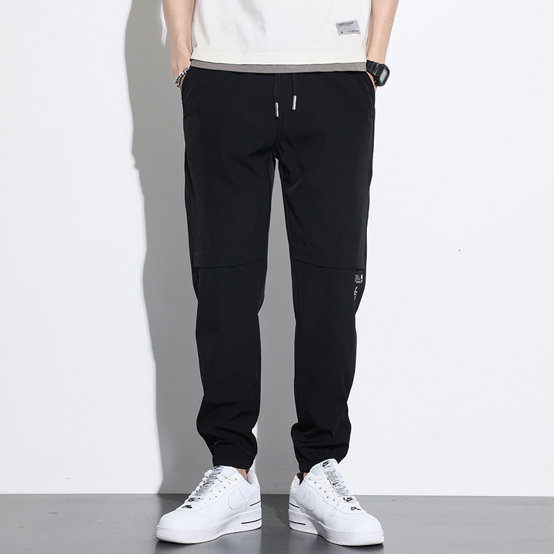 Mens Pants Summer Thin Casual Ice Silk Breathable Loose Backroom Track Fashion 230720