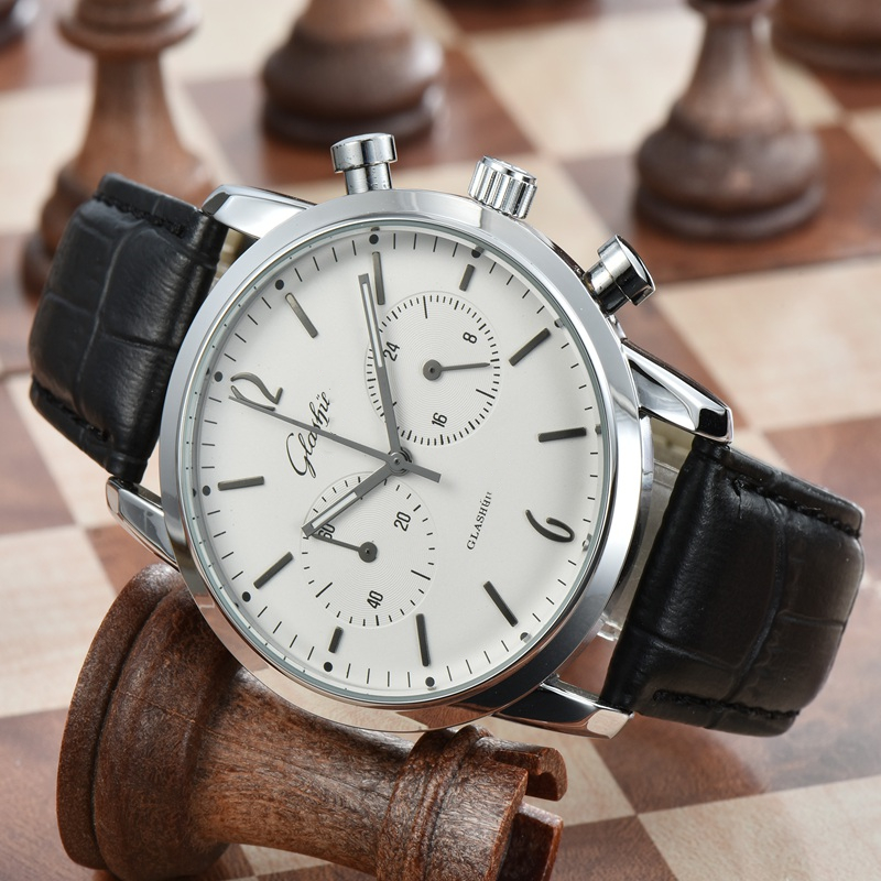 High Quality Top Brand Glashuttes Original Mens Watch Casual Waterproof Watchwrist Automatic Multifunction Chronograph Designer Movement Quartz Watches Montre