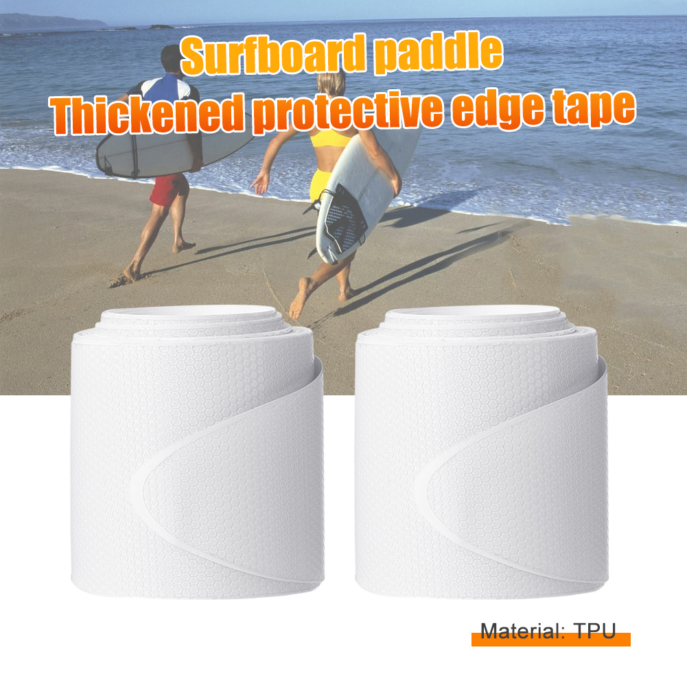 Kayak Accessories 2pcs Paddle Board Protection Tape Surfboard Rail Edge Protective 230720