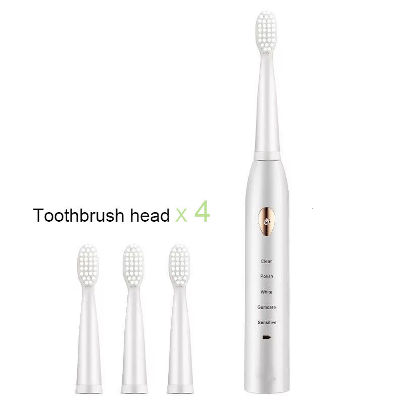 Toothbrush Powerful ultrasonic Electric toothbrush USB charging toothbrush waterproof washable electronic whitening toothbrush 230720