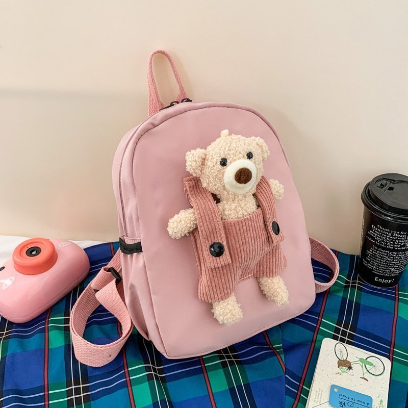 Backpacks Personalized Toddler Backpack Plush Bear Preschool Bag Kids Custom Name Backpack for Boys Girls Cute Mini Childs Bag Backpacks 230720
