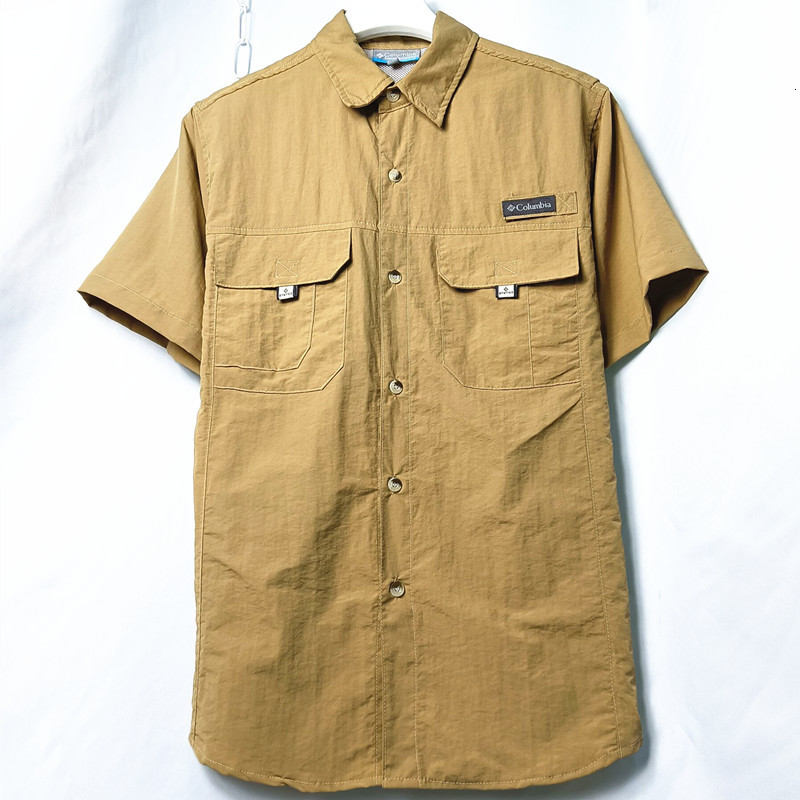Men's Casual Shirts Mens Striped Fishing Shirt Casual Shirt short Sleeve Shirts For Men Blusas Camisa Masculina Loose middleaged and elderly 2307