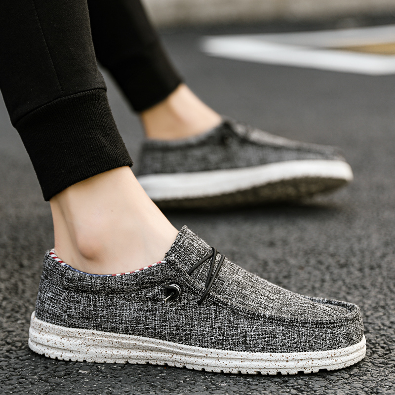Men's Canvas Boat Casual Loafers Deck Breathable Outdoor Flat Shoes for Spring Autumn 2024 dh910320090