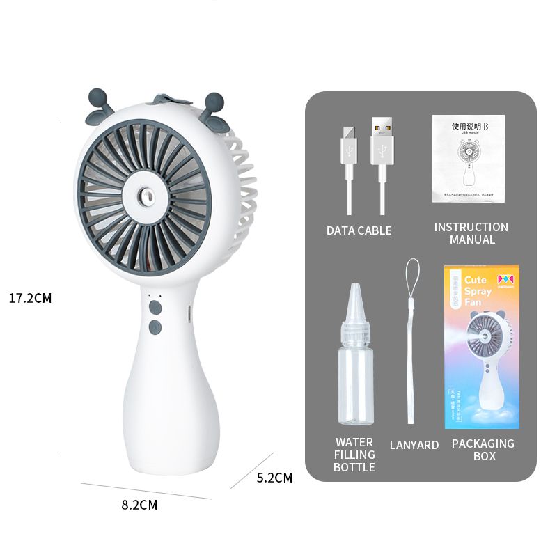 water misting portable handheld fan 3 speed usb desktop electric fan summer cooling air conditioner camping travel picnic