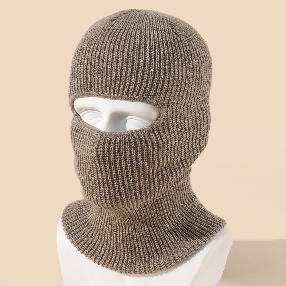 Cycling Caps Masks Candy Color Cute Full Face Cover Ski Mask Hat Bear Ear Balaclava Knitted Hats Outdoor Cycling Ear Protection Hat Beanies Hat Men 23