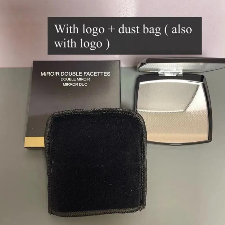 2023 new Brand Miroir Double Facettes Double Mirror DUO Makeup Mirror WIth dusk bag Compact Mirrors Makeup Tools