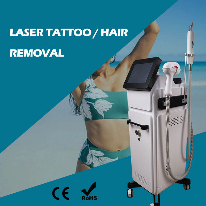 2 in 1 808nm diode laser hair removal picosecond tattoo removal beauty equipment for skin rejuvenation Skin Tightening Acne Treatment Face Lifting spo