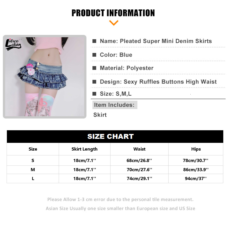 Skirts Japanese Girl Pleated Super Mini Denim Low Waist A Line Bud Skirt Solid Night Club Party Wear Punk Style Lolita 230720