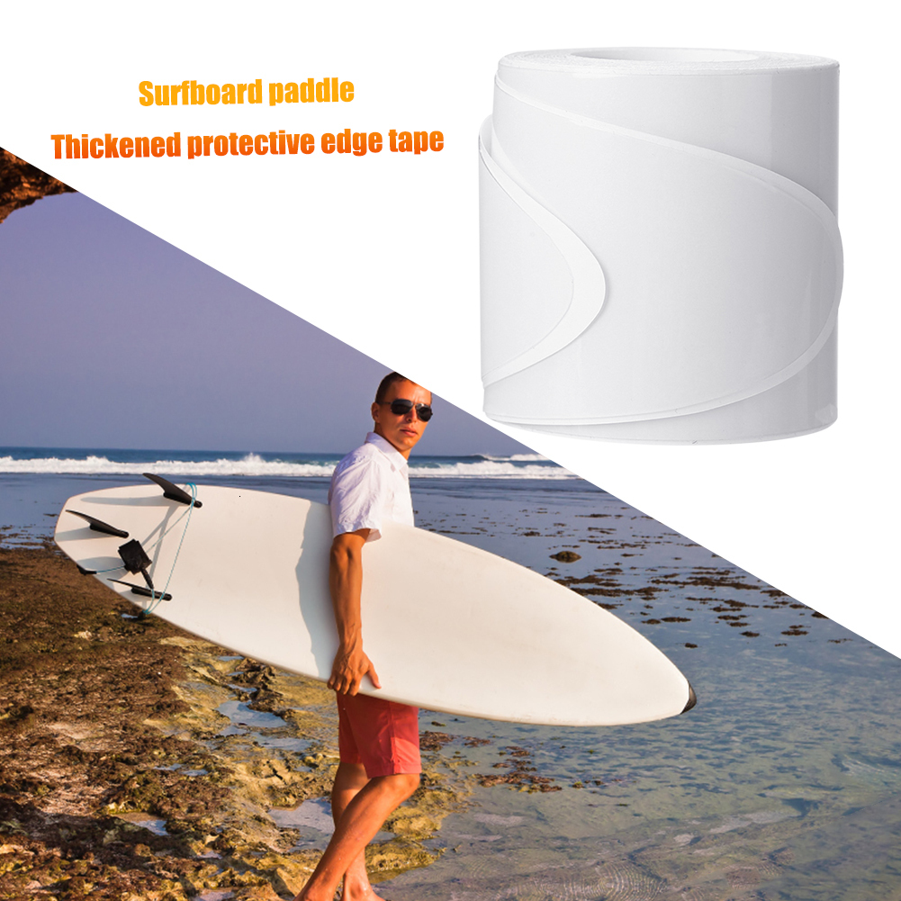 Kayak Accessories 2pcs Paddle Board Protection Tape Surfboard Rail Edge Protective 230720