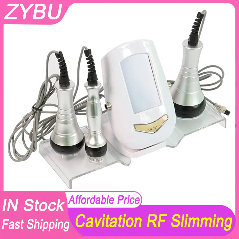 Face Lifting Ultrasonic 40KHZ Cavitation Machine Body Slimming 3In1 Beauty Device RF Massager Skin Tighten RF Sculpting Shaping Skin Care Tool Fat Los