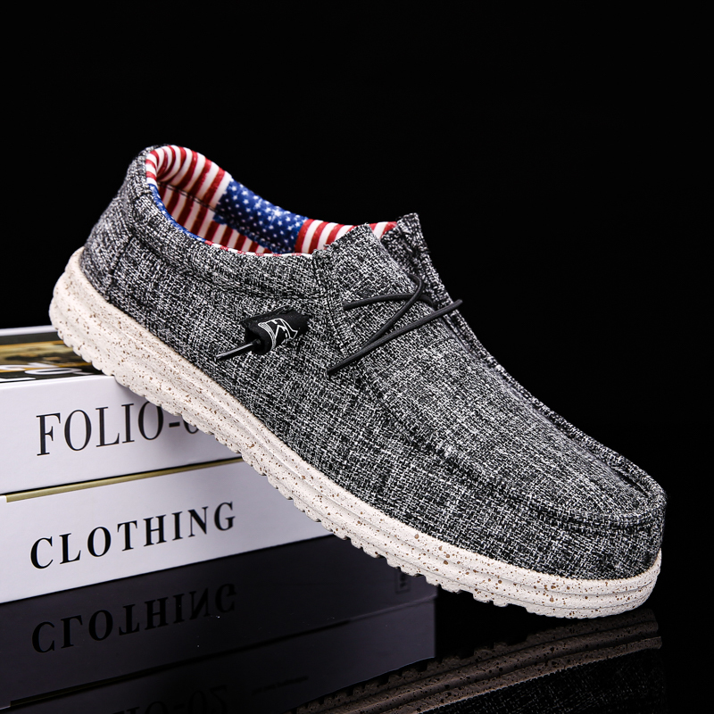 Men's Canvas Boat Casual Loafers Deck Breathable Outdoor Flat Shoes for Spring Autumn 2024 dh910320090