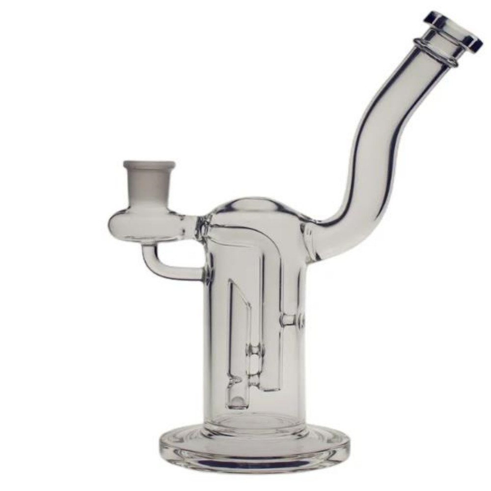 26cm Tall Diffusion Pump Bong Hookahs With Jumping Ball Smoking Water Pipe Half Circle Bent Neck size 18.8mm