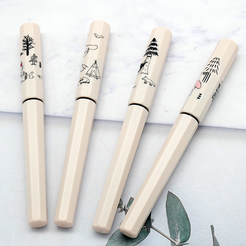 Gift Fountain Pens Japanese Platinum Small Meteor Pen Set Ink Absorber Ink Bag Gift 230720