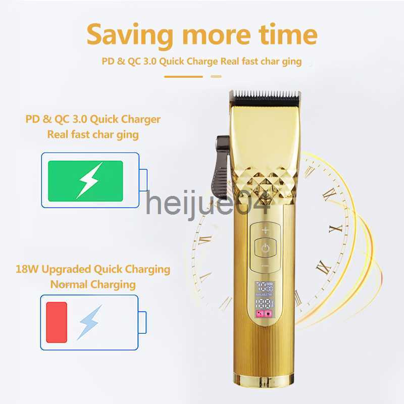 Clippers Trimmers 2022 New Professional Hair Clipper Set Rechargeable Electric T9 Hair Cutting hine Beard Trimmer Shaver Cordless Barber shop x0728