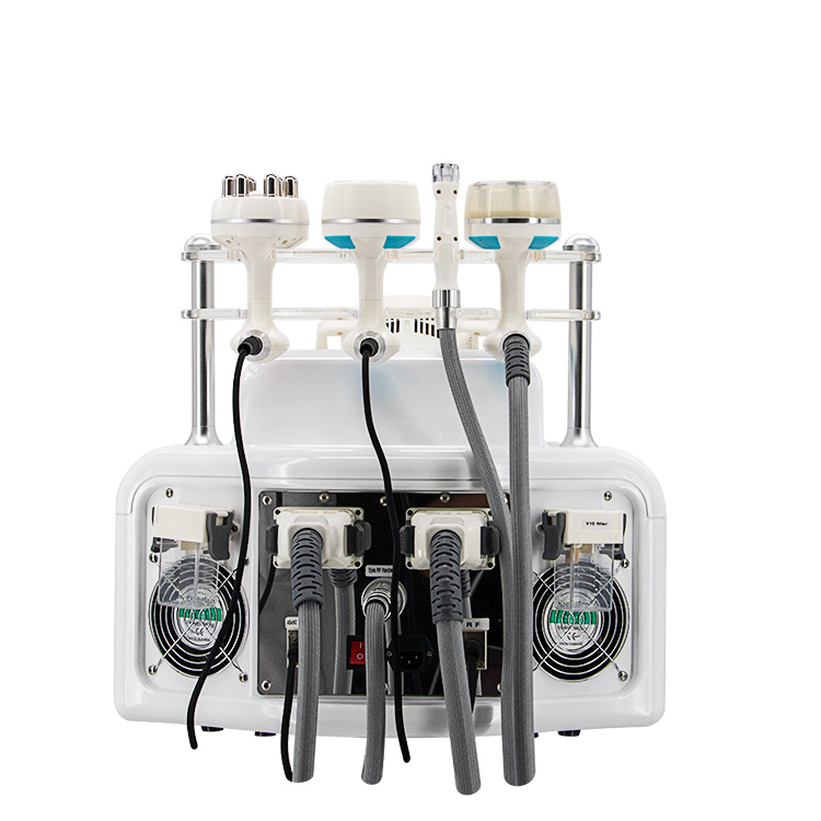 Upgraded V10 Vacuum + 40Khz + RF + Infrared Body Slimming Fat Dissolving 5 Handles Lymphatic Drainage Wrinkle Dispelling Roller Massage Equipment