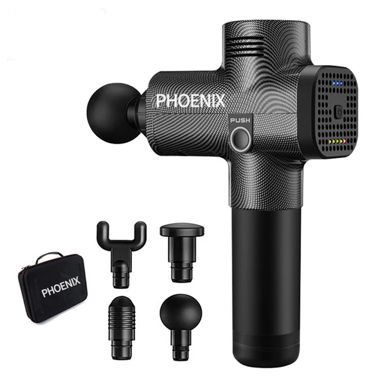 Full Body Massager Phoenix A2 Massage Gun Muscle Relaxation Deep Tissue Fascia Gun Dynamic Treatment Vibrator Shape Pain Relief Back and Foot Massager