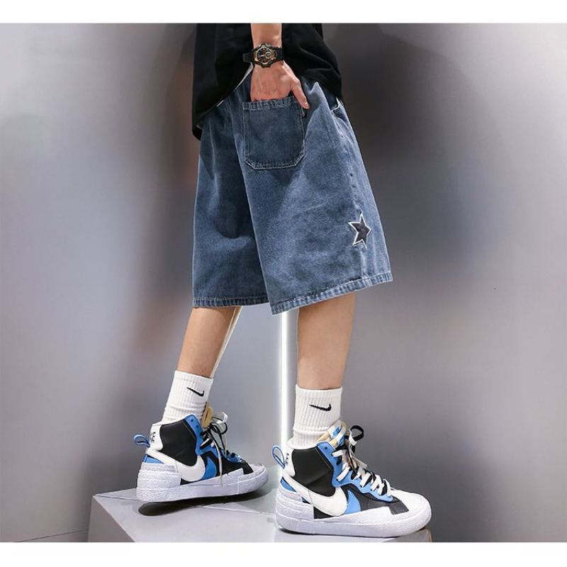 Womens Shorts Hip Hop Womens Summer Shorts Loose High Street Sports Pants Womens Short Jeans American Style Embroidery Denim Y2k Clothing 230720