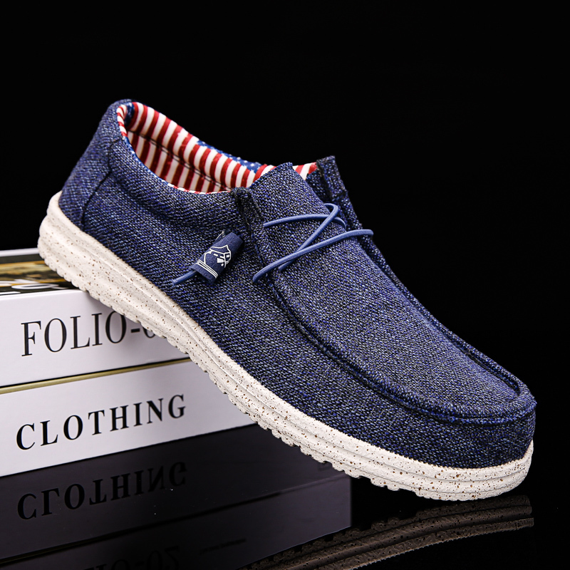 Men's Canvas Boat Casual Loafers Deck Breathable Outdoor Flat Shoes for Spring Autumn 2024 dh910320090