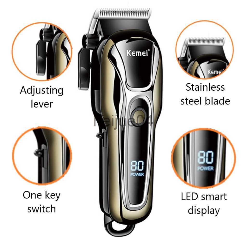 Clippers Trimmers Clipper Electric Hair Trimmer for men Electric shaver professional Men's Hair cutting hine Wireless barber trimmer x0728