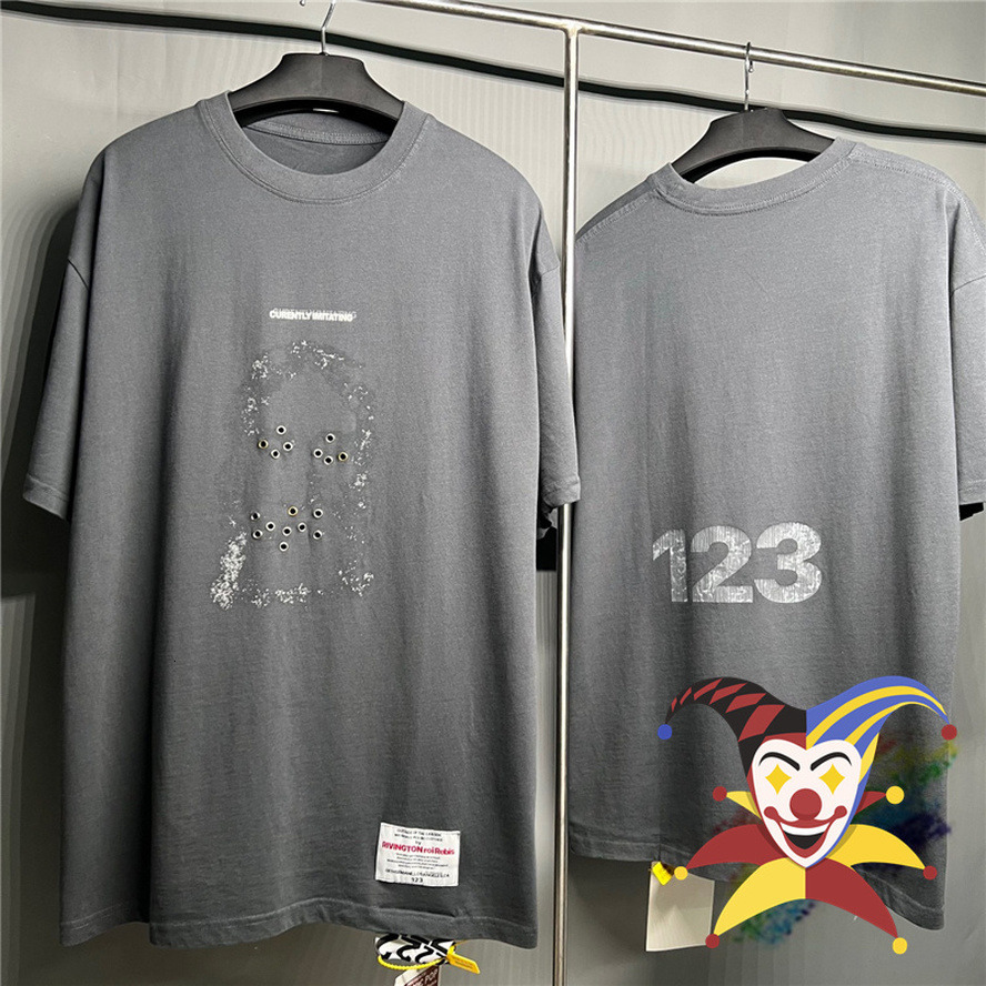 Mens TShirts Retro Grey RRR123 Tshirt 1 High Quality RRR 123 Top Short Sleeve 230720