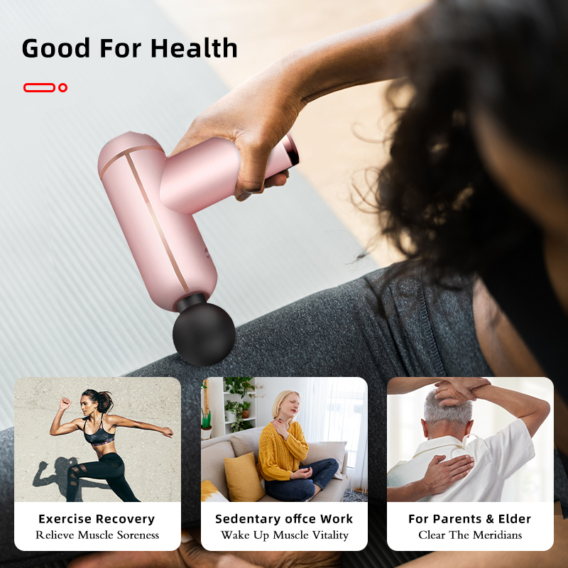 Full Body Massager Portable Massage Gun Percussion Handgun Massager for Deep Neck Pain Treatment Vibration Massage Relaxation Pain Relief Fitness 2307