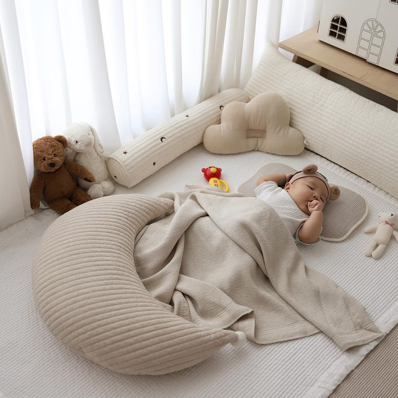 Pillows Baby Pillow born Nursing Pillow Breastfeeding For Mom Maternity Moon U-Shaped Cotton Feeding Waist Cushion Infant Cuddle 230720