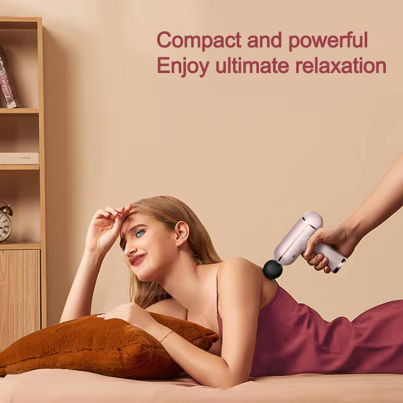 Full Body Massager LCD Display Massage Gun Portable Percussion Handgun Massager Deep Tissue Muscle Relieving Pain in the Body and Neck Fitness 230720