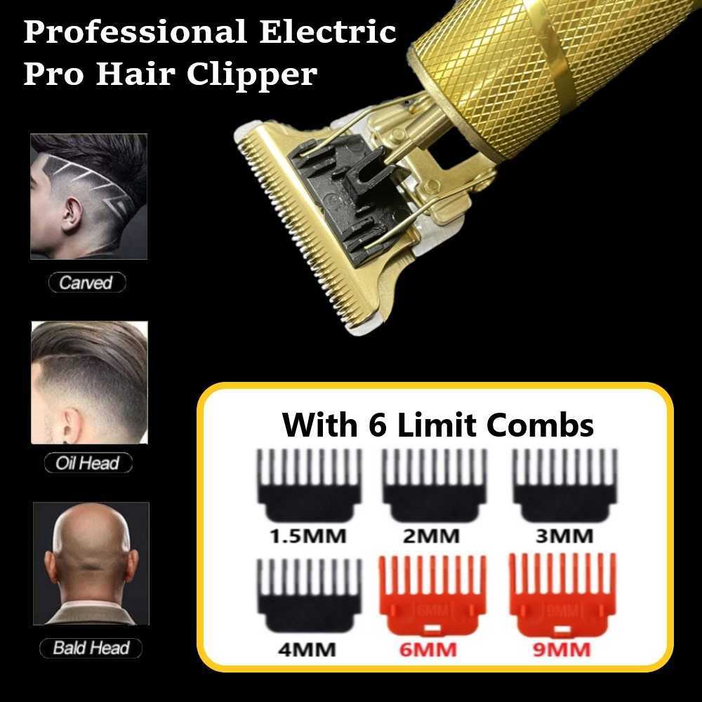 Clippers Trimmers Kemei Hair Clipper Set Electric Hair Trimmer Cordless Shaver Trimmer 0mm Men Barber Hair Cutting hine for Men Rechargeable x0728