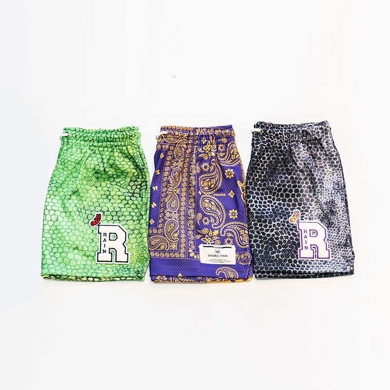 Mens Shorts Ryoko Rain Summer Mesh Gym Classic Basketball Fitness Running 230720