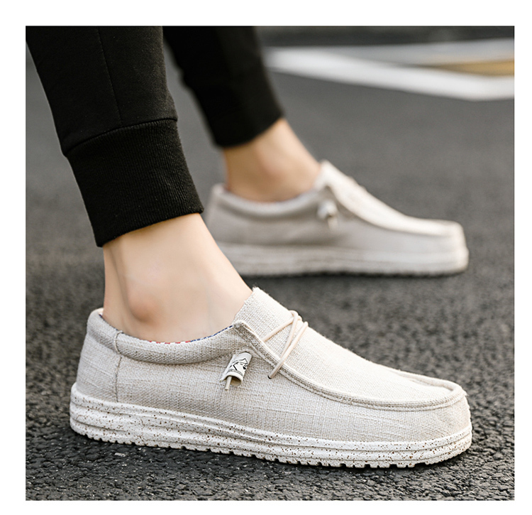Men Dress Trend Canvas Fashion Boat Dude Deck Loafer Outdoor Casual Flat Shoes Beach Shoe Large Size 48 dh911463038